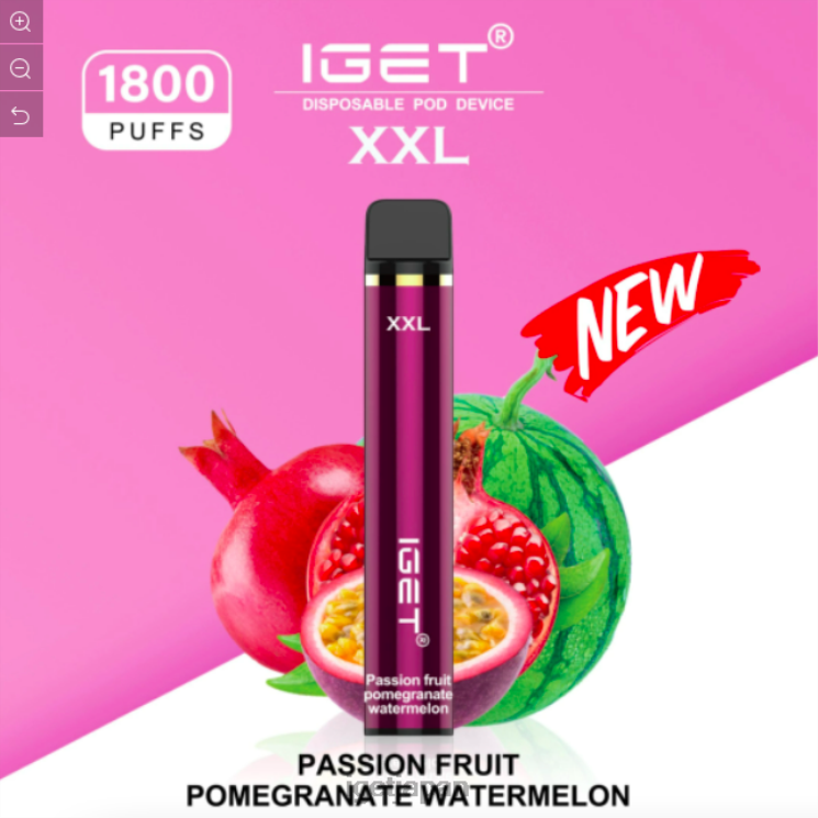 DRZ26664 IGET xxl - 1800 パフ パッションフルーツ ザクロ スイカ Vapes Japan