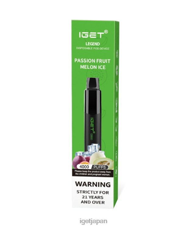 DRZ26188 伝説をゲット パッションフルーツメロンアイス IGET Vape ニコチン