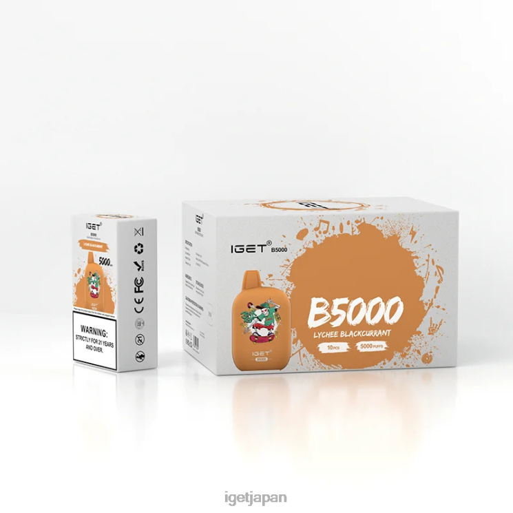 DRZ26309 IGET b5000 ライチブラックカラント Vape ニコチン