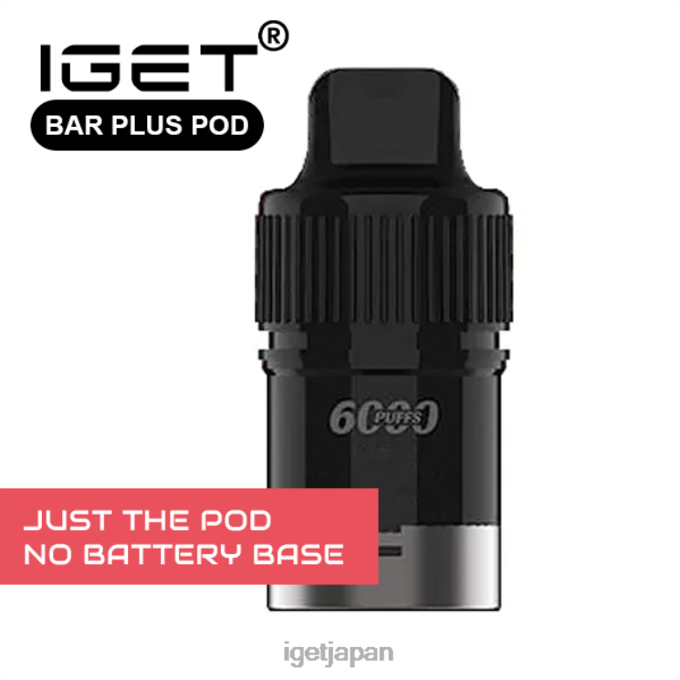 DRZ26674 IGET bar plus - ポッドのみ - ラズベリーベリー - 6000 パフ (バッテリーベースなし) ラズベリーベリーのみ Vape